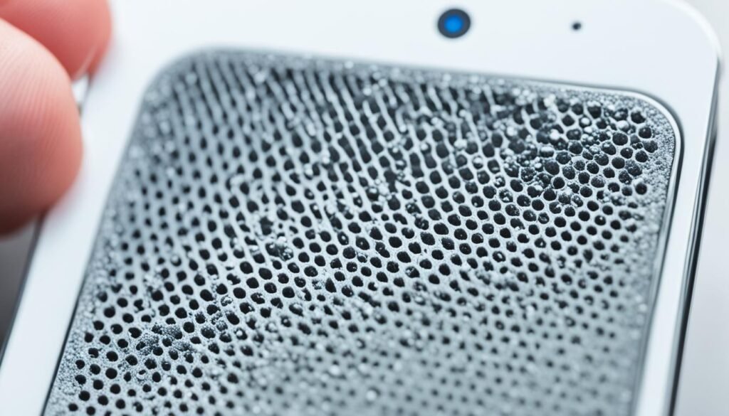 clean iPhone speakers